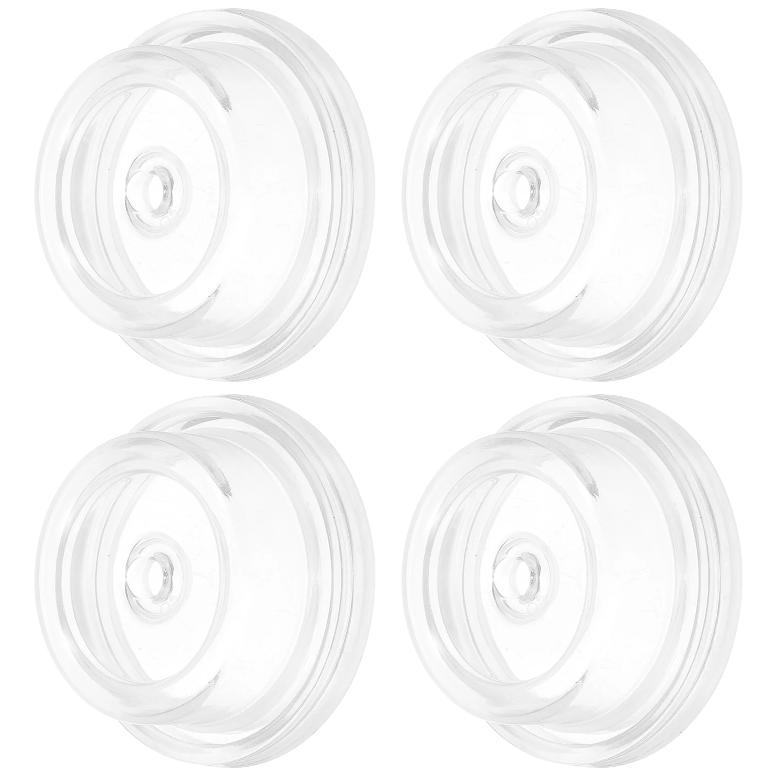 

4 Pcs Breast Pump Silicone Bowl Supplies Bowls Tools Clear Part Accessories Manual Cylinder Vacuum