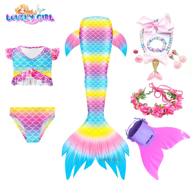 

Женский костюм Русалочки LovelyGirl, купальный костюм с моноластом, костюм для косплея Русалочки, подарок на день рождения