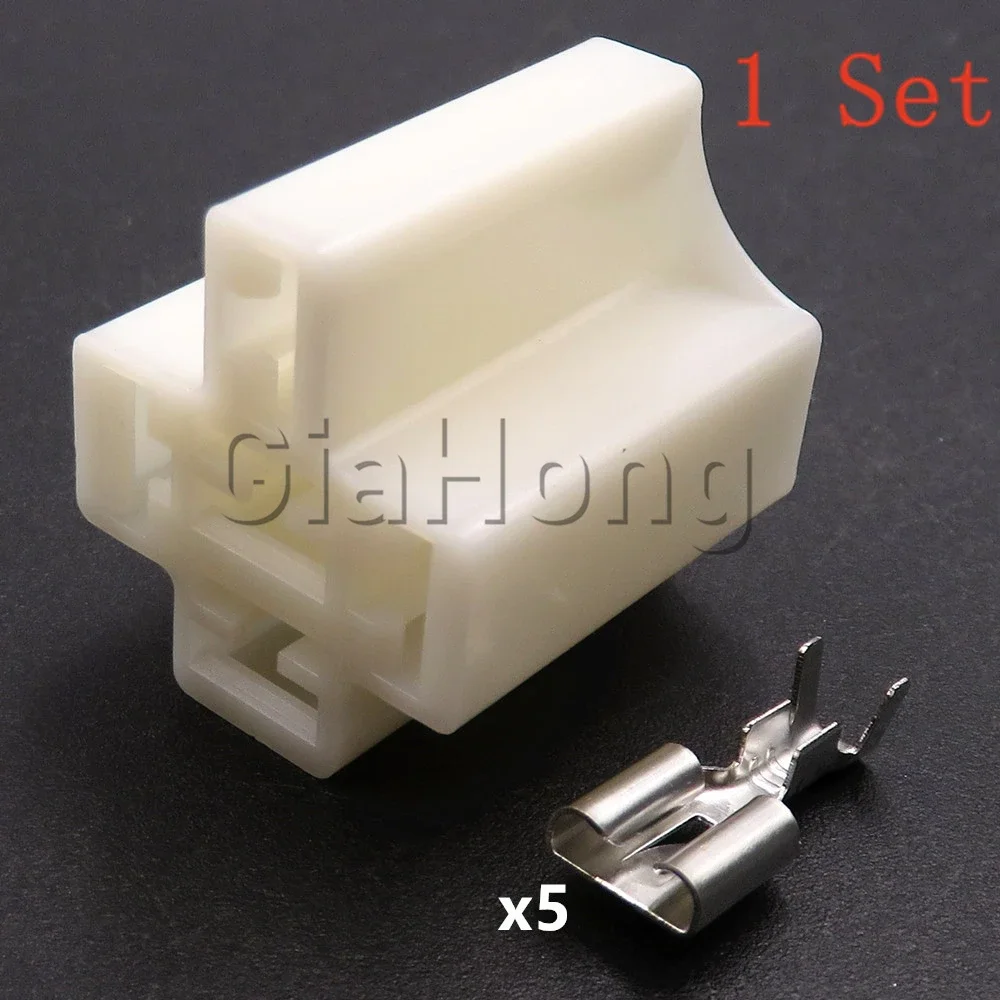 

1 комплект, 5-контактная сборка переменного тока, автомобильная незапечатанная проводная вилка, автомобильная розетка для реле приборов, автоматический разъем большого тока