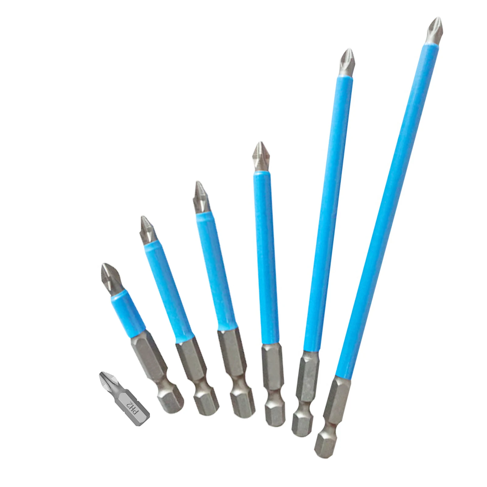 

Non-Slip Cross Bit Drill Hex Shank Magnetic PH2 Long Reach Electric Screwdriver Batch Head Wind Impact Driver Bit Set Power Tool