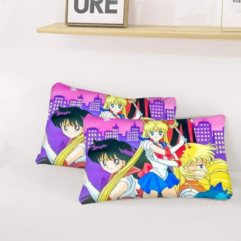 Комплект постельного белья Сейлор Мун одеяло пододеяльники одиночное