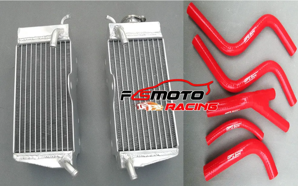 Фото Алюминиевый радиатор + силиконовый шланг для HONDA CR250R CR250 CR 250 R 1985 1986 1987 85 86 87 №2