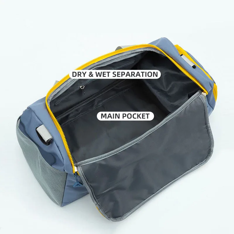 35L Large Capacity Gym Bag Women Fitness Handbag Portable Travel Pack Luggage Bags Sports Shoes Shoulder Crossbody Bag X14D