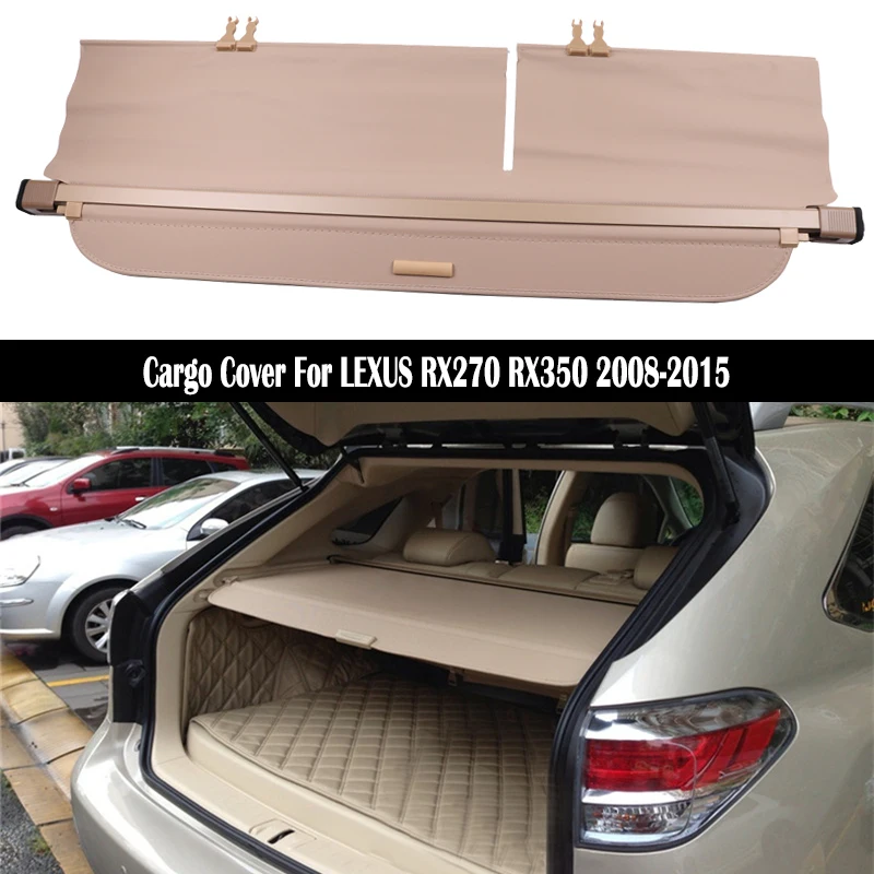 Trunk Cargo Cover For LEXUS RX270 RX350 RX450H 2007-2015 Security Shield Rear Luggage Curtain Partition Privacy Car Accessories