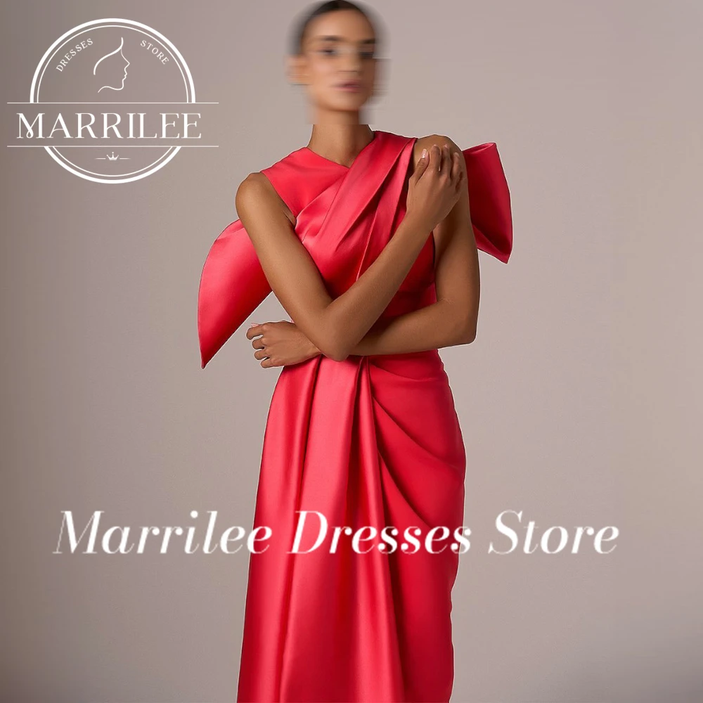 Marrilee индивидуальные однотонные без рукавов с бантом и скользящим шлейфом длиной