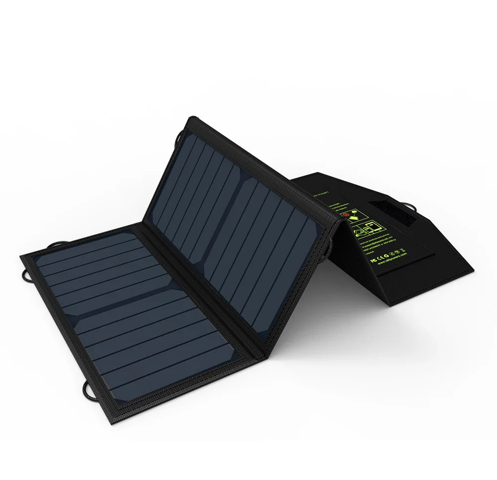 

ALLPOWERS Portable Outdoors Solar Panel 5V 21W Foldable Waterproof USB Solar Cells Smartphone Mobile Power Battery Charger