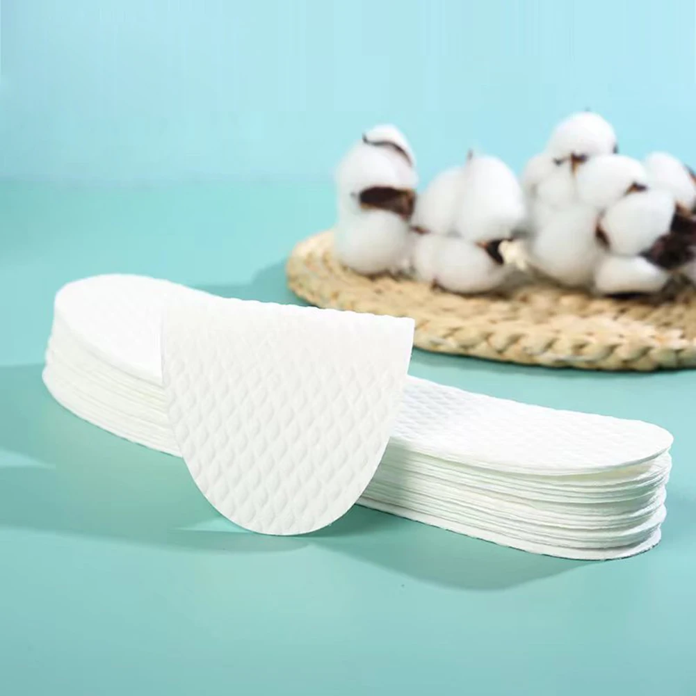 Disposable Insoles Nature Wood Pulp Insole Breathable Sweat White Color Comfortable Shoe Pad For Men And Women Shoes Accessories