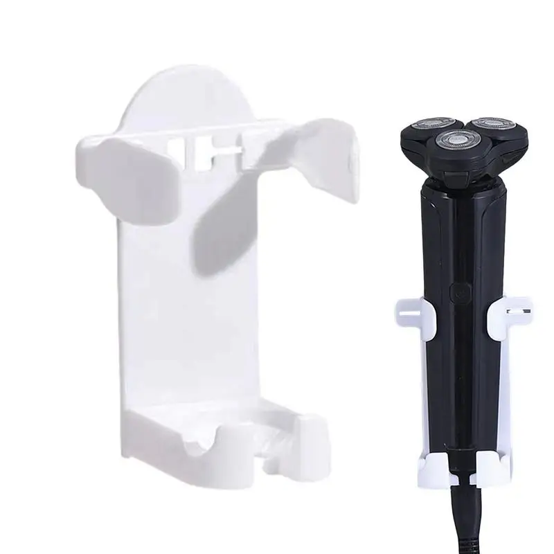 Holder Wall-mounted Bathroom Accessories Electric Razor Holder Self Adhesive Electric Shaver Organizer For Men