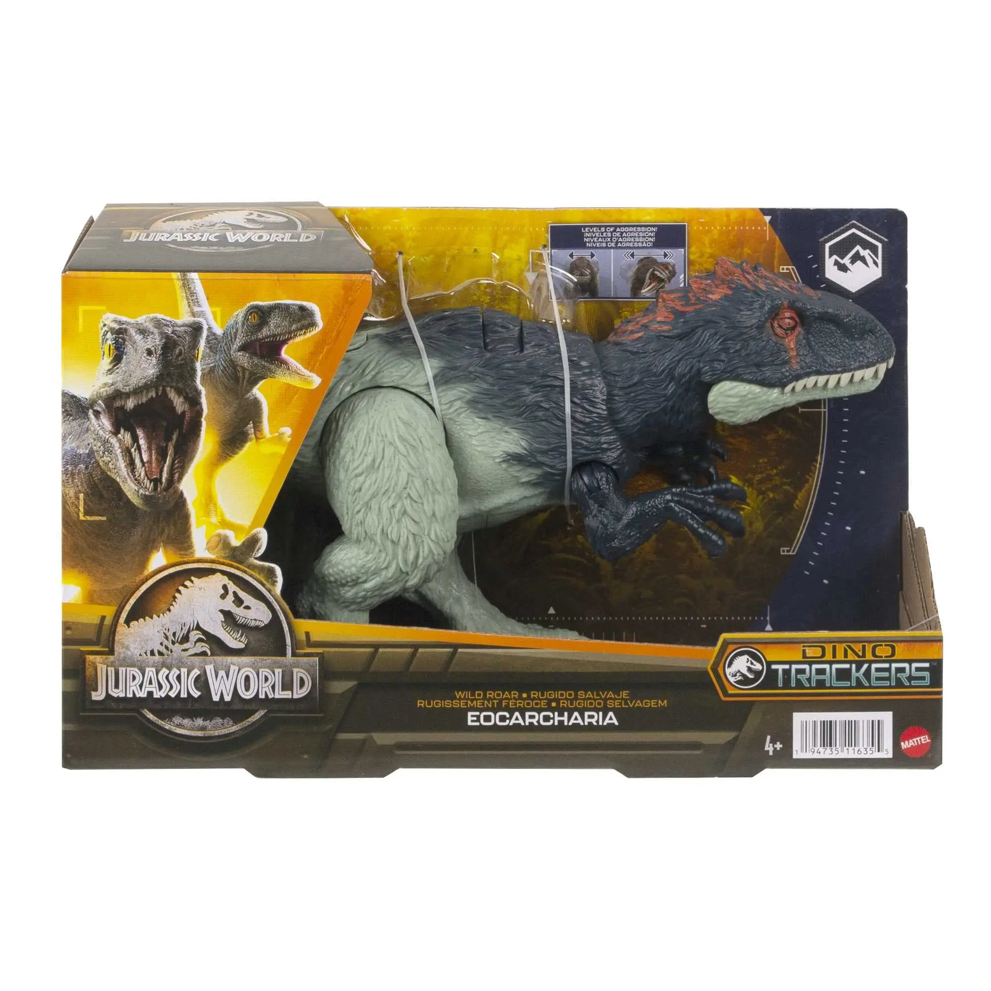 Jurassic World Dominion Dinosaur Figure Kronosaurus Wild Roar with Sound & Attack Action Medium Size Posable Toy Gift HLP17 enlarge