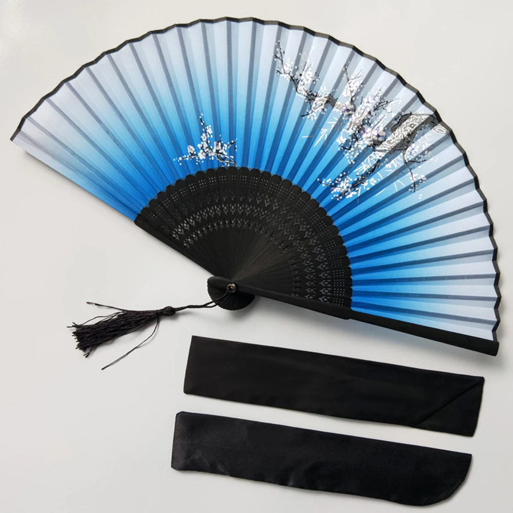 

Chinese Style Folding Fan Silk Hand Fans Bamboo Chinese Pocket Fan Wedding Party Favors Baby Shower Gift Wedding Decoration Fan
