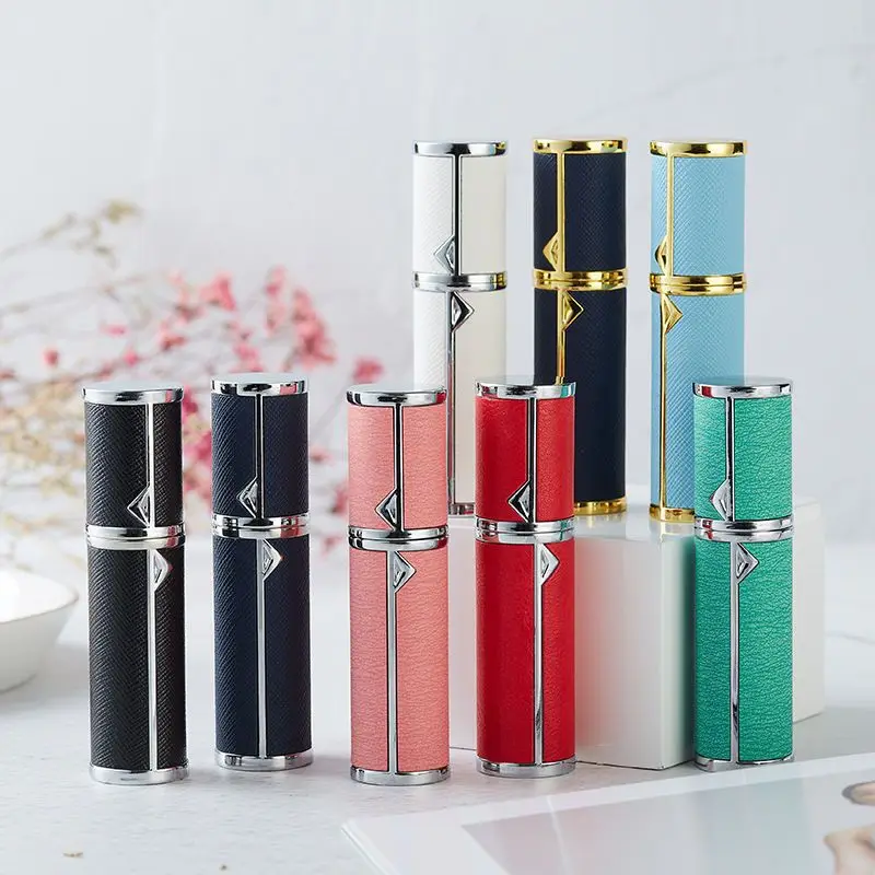 

5ml Leather Perfume Bottle Refillable Perfume Atomizer For Travel Spray Bottle With Ultral Fine Mist Fragrance Container