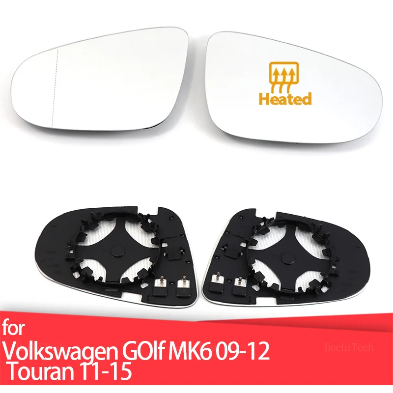 

Door Wing Rearview Mirror Glass Side Mirror Lens Heated Mirror Glass For VW Volkswagen Golf 6 MK6 5K 2009-2012 Touran 2011-2015