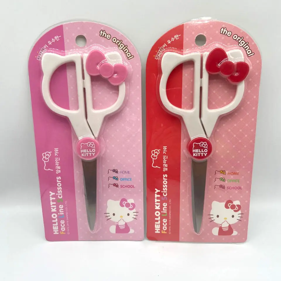 

Sanriso Hellow Kittys Kawaii Cartoon Cute Doll Kitchen Household Stainless Steel Scissors Anime Cartoon Birthday Woman Gril Gift