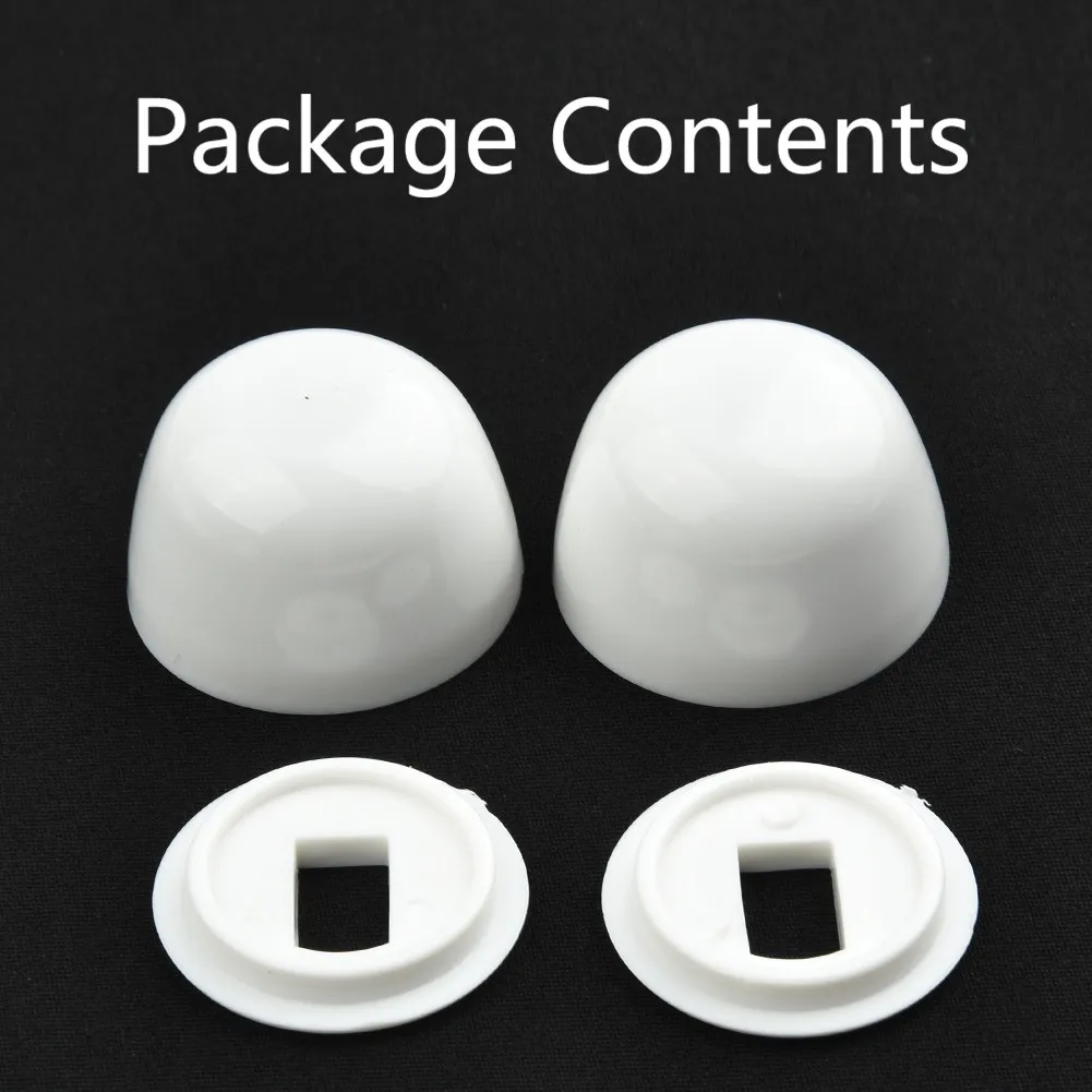 

Screw Bolt Cover Stinkpot Toilet Anchor 1.38X1.38X0.79in 100% Brand New 2 Pair Of 3.50X3.50X2.00cm Bolt Cap Cover