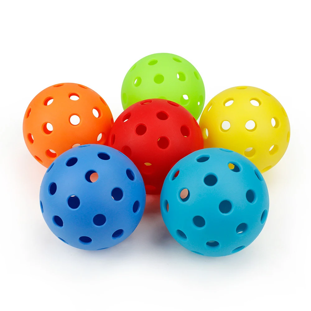Lots 6/12 Pcs Pickleballs Accessories,74MM Durable Pickleball Balls 40 Holes For Outdoor Pickleballs Competition