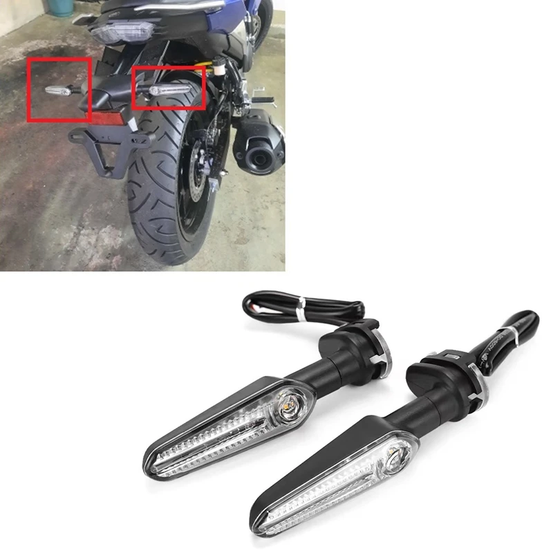 

LED Turn Signal Light For YAMAHA MT07 Tracer 700 XJ6 FZ6 MT09 YZF R1 R3 R6 R25 FZ6 Indicator Directional Flasher Lamp