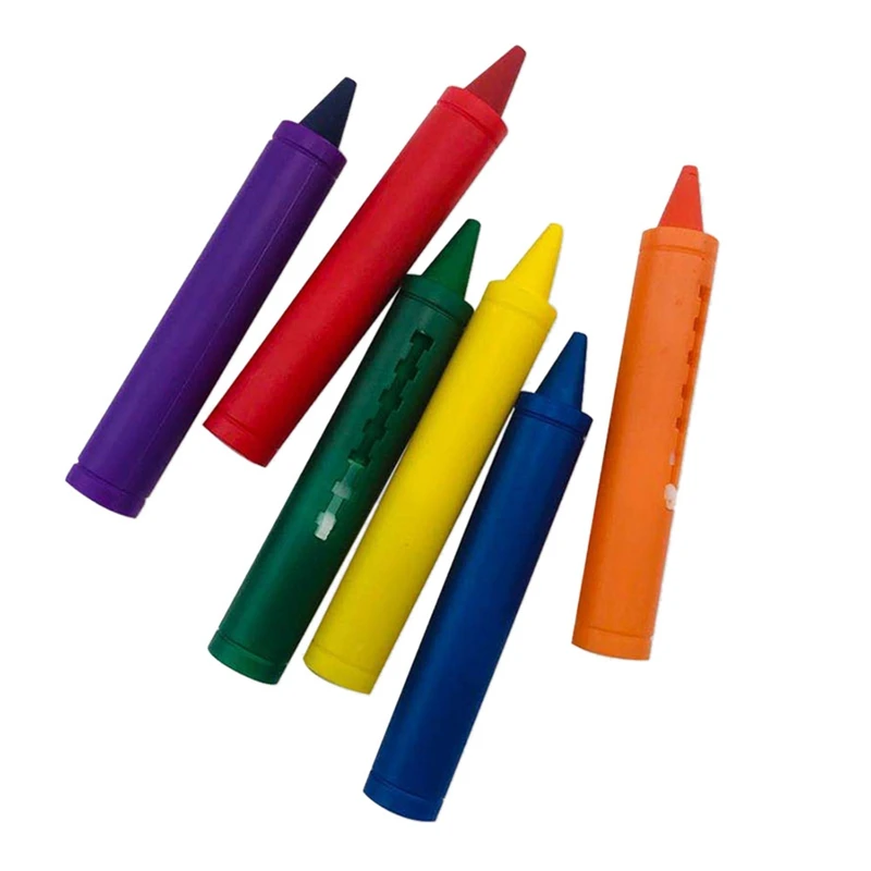 

6 шт. в ванной карандаши стираемые граффити игрушки моющиеся каракули ручка для Детское купание творческие развивающие игрушки карандаши