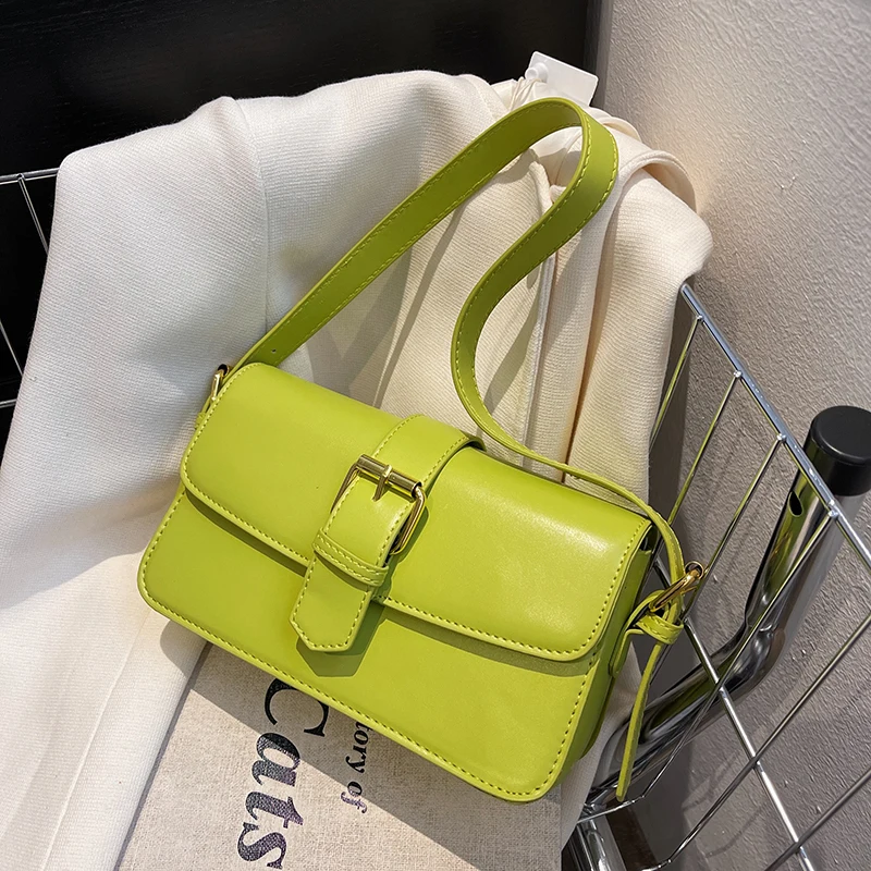 

Belt Design Small PU Leather Flap Purse Brand Crossbody Bag for Women 2022 In Trend Fashion Shoulder Handbags and Purses Luxury