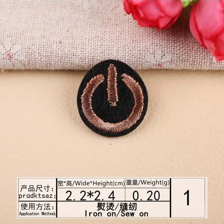 Новое поступление 10 шт. мини-размер золотая нить вышитые нашивки железный мотив