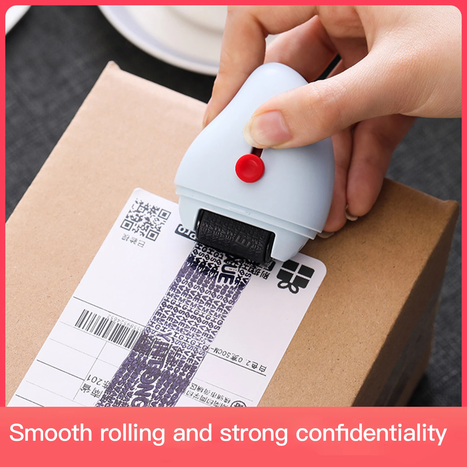 

Identity Protection Roller Stamp ID Information Prevention Security Stamp with Cutting Tool Designed for Anti-Theft