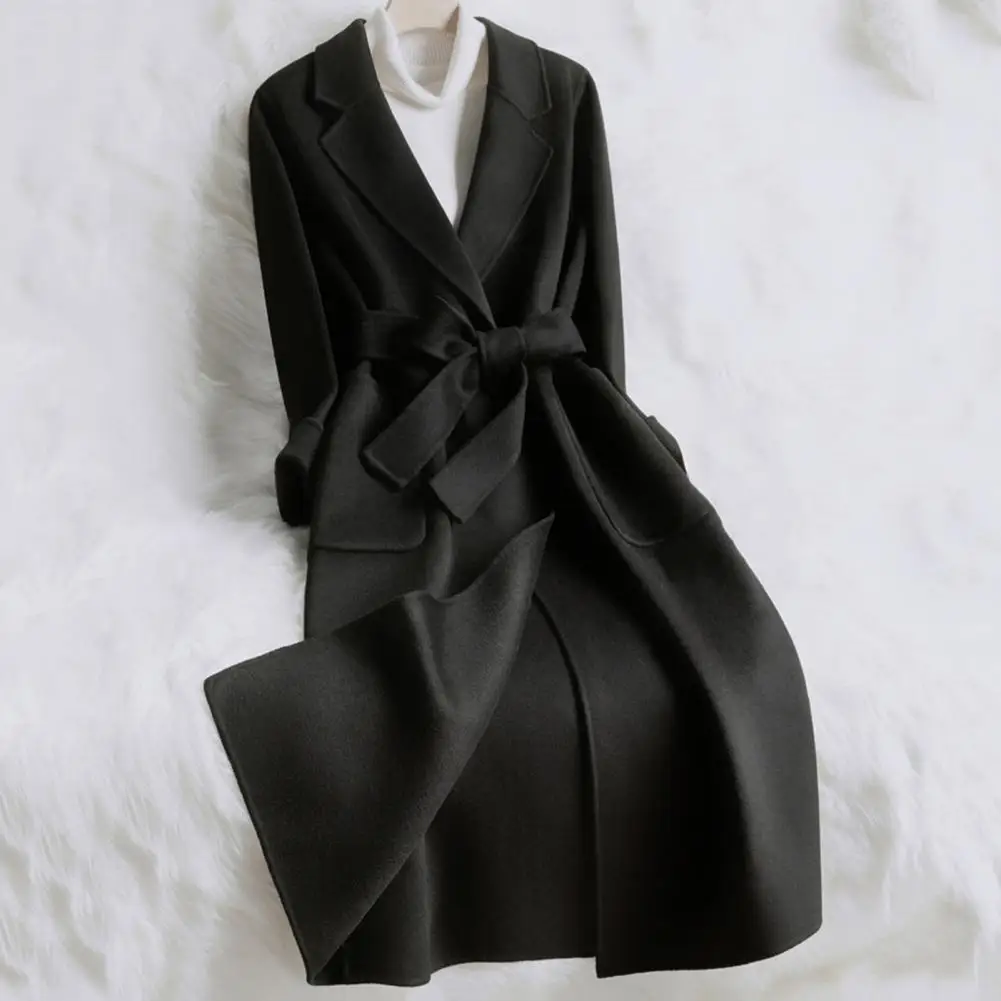 

Элегантное популярное ветрозащитное Женское шерстяное пальто с одной пуговицей для офиса