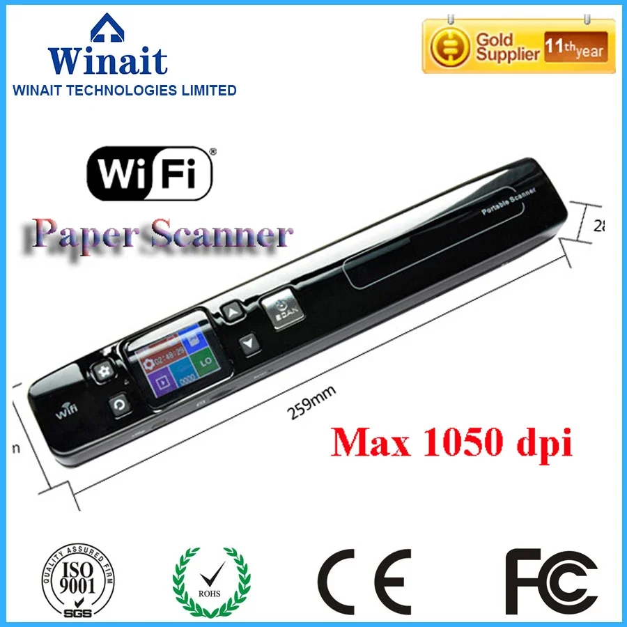 Iscan беспроводной Wi-Fi портативный цифровой сканер 1050 точек на дюйм Handyscan документ