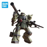 bandai original gundam model kit anime figure ms 06 zaku hguc 1144 action figures collectible ornaments toys gifts for kids