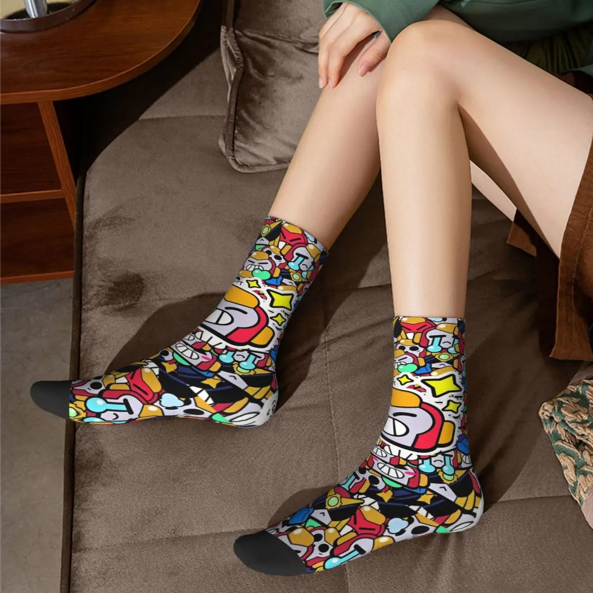 Носки Brawling-Heros Emz Spike Squeak для мужчин и женщин повседневные игровые носки с героями