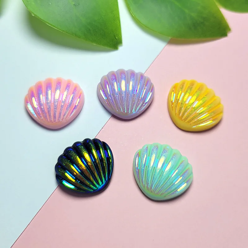 

10pcs Colorful Shell Diy Resin Beach Jewelry Hairpin Accessories Small Ornaments Handmade Craft Bracelet Necklace Making