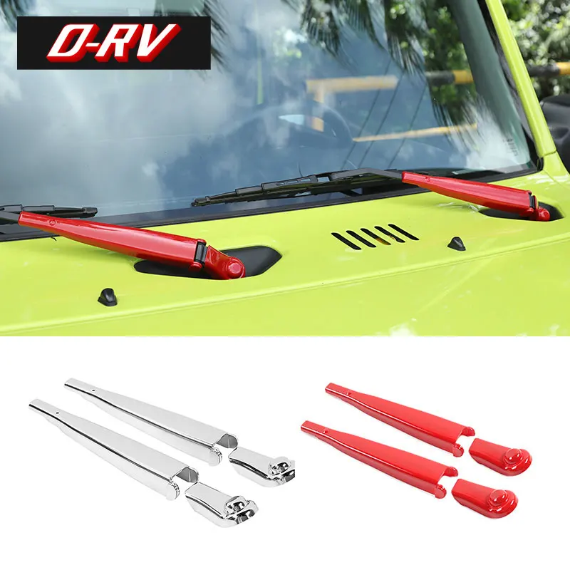 

4PCS ABS Car Front Windshield Wiper Blade Arms Decorative Cover Trim For Suzuki Jimny JB64 Sierra JB74W 2019 2020 Accessories