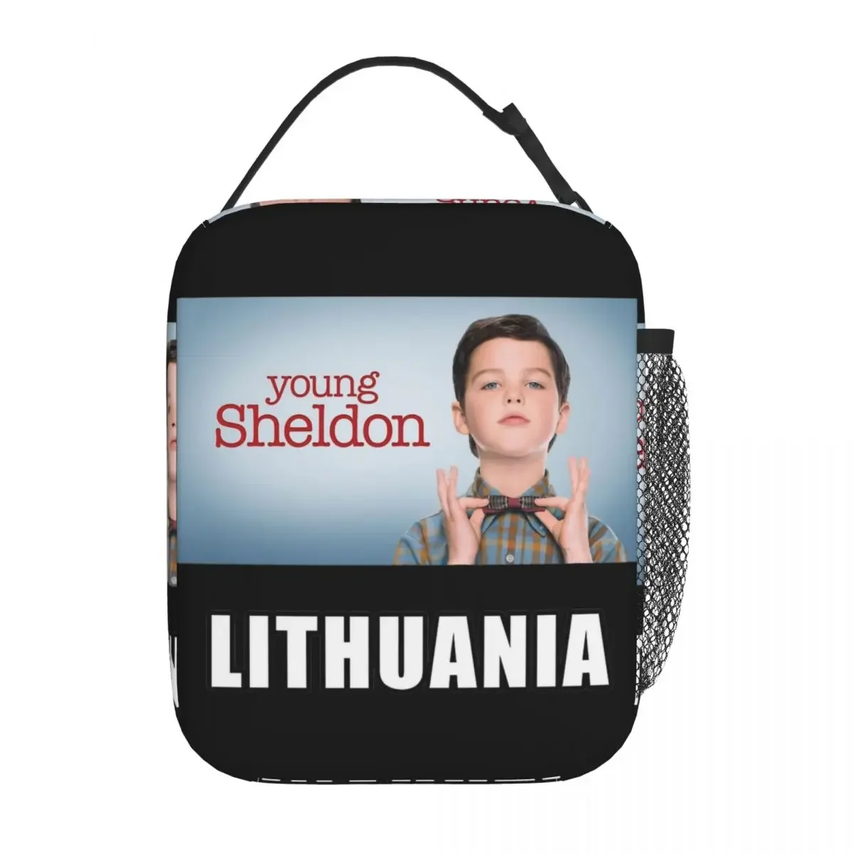 Смешной молодой Шелдон комедия Литва изолированный ланч-мешок Купер пищевые