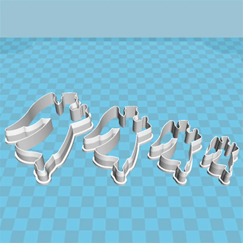 Четыре характеристики мультяшных персонажей искусственные пластиковые формы