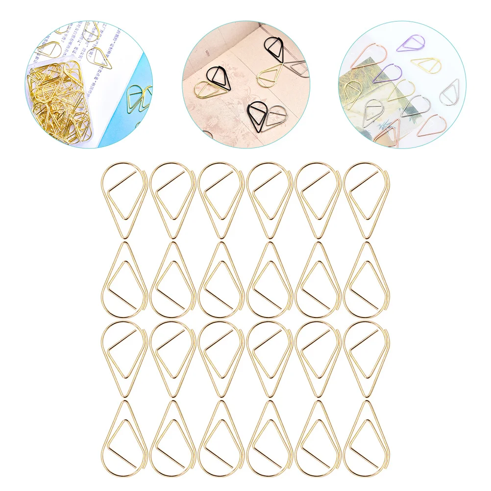 

100 Pcs Wedding Decorations Ceremony Paper Clip Clips Paperwork File Small Metal Paperclip Paperclips