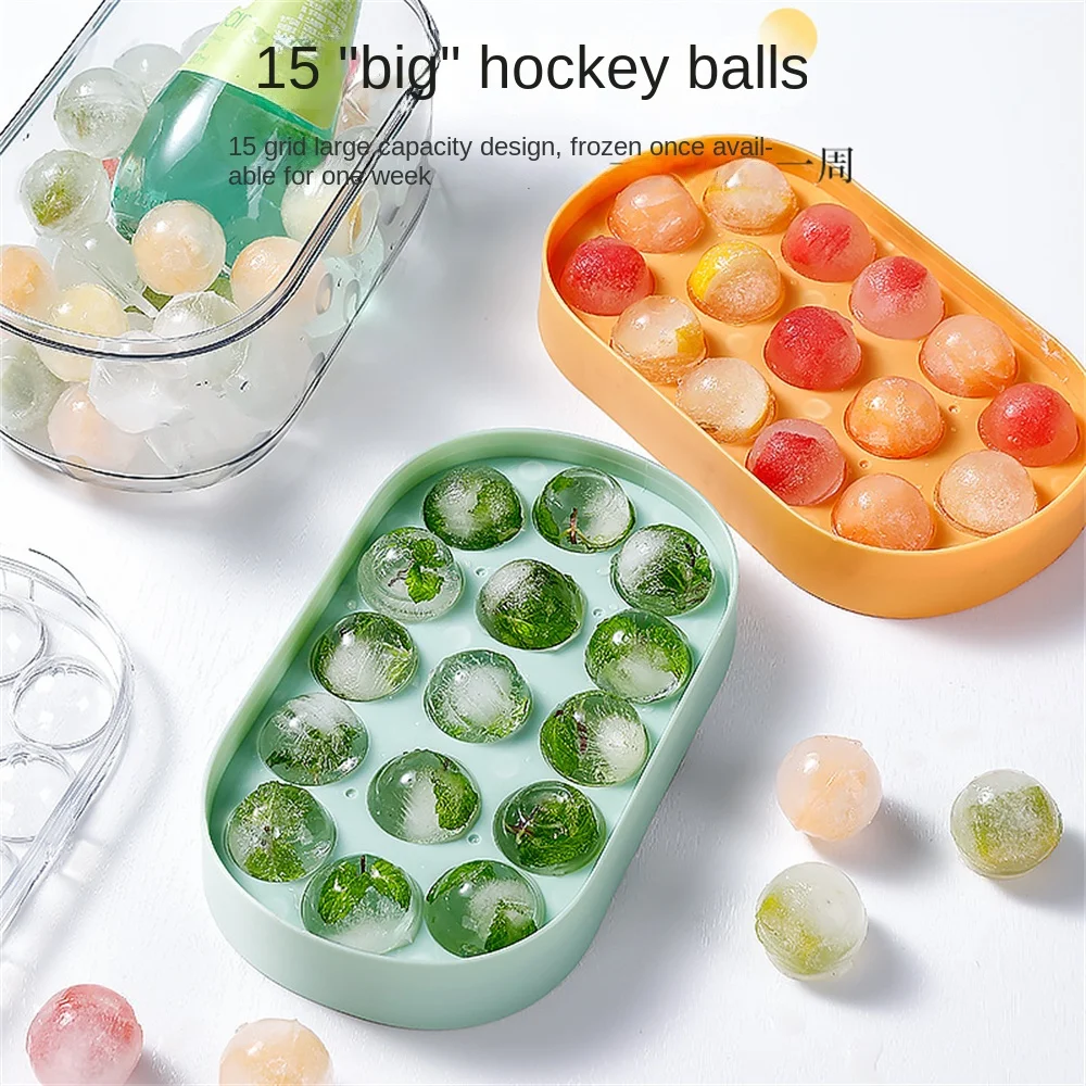 

Ice Cream Mold Food-grade With Removable Lids Makers Double Layers Design Reusable Soft Silicon Rubber Bottom