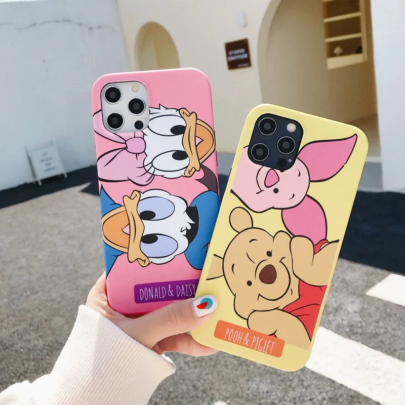 

Daisy Duck apple 12 Pro Max Mini XR XS X max mobile phone case Winnie bear suitable for iphone11 Pro Max XR XS X soft case