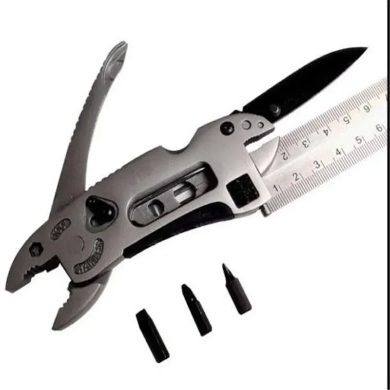 Фото Pince Porte-clés Multifonctionnelle 9 En 1, Tournevis, Outils De Poche, Camping En Plein Air, Pince Et Clé Polyvalentes №1