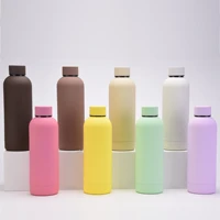 500ml thermos bottle double wall stainless steel vacuum insulated big belly travel outdoor sports bottles home supplies