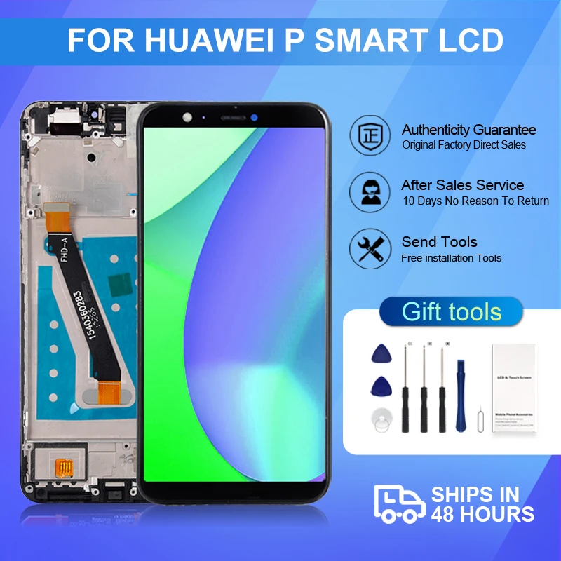 

1Pcs 5.65 Inch Enjoy 7S Display For Huawei P Smart Lcd Touch Screen Digitizer LX1 LA1 LX2 LX3 Assembly Free Shipping With Tools