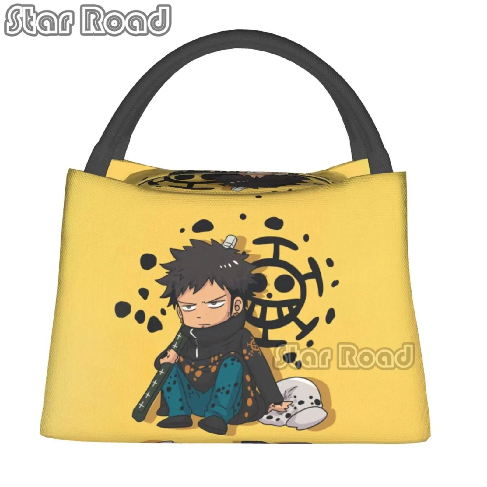 

Anime Kawaii Trafalgar D. Water Law Cooler Lunch Bag Men Women Cooler Thermal Insulated Lunch Boxes for Kids School Children