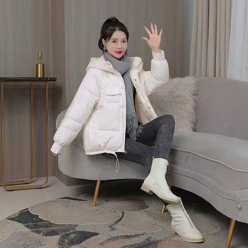 Women's Cotton Jacket 2022 Winter New Thickened Warm Down Jacket Women's Cotton Jacket Loose Fashion Student Jacket Winter Women