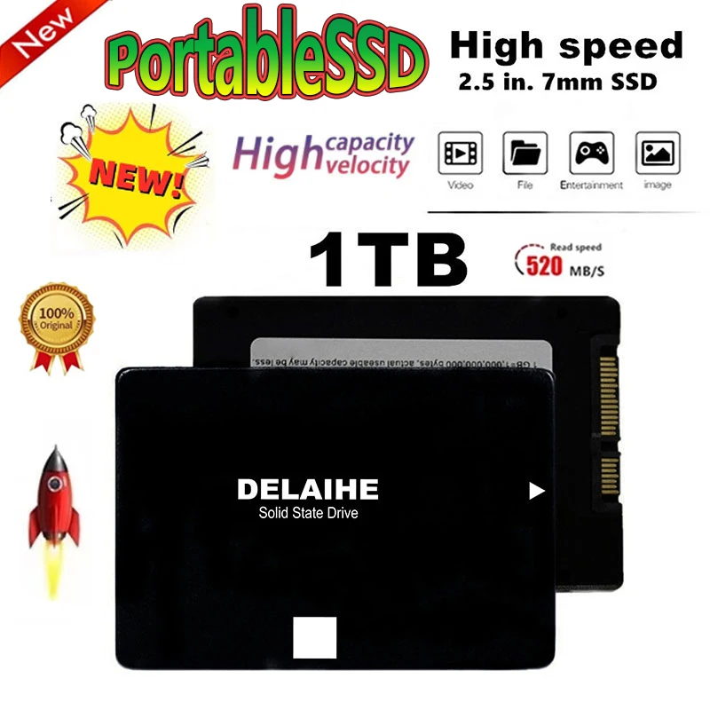 

New 2023 Original 512GB 1TB 2TB Solid State Laptop Universal Hard Disk Desktop M.2 SSD 2280 High Capacity 1tb Solid State Drive