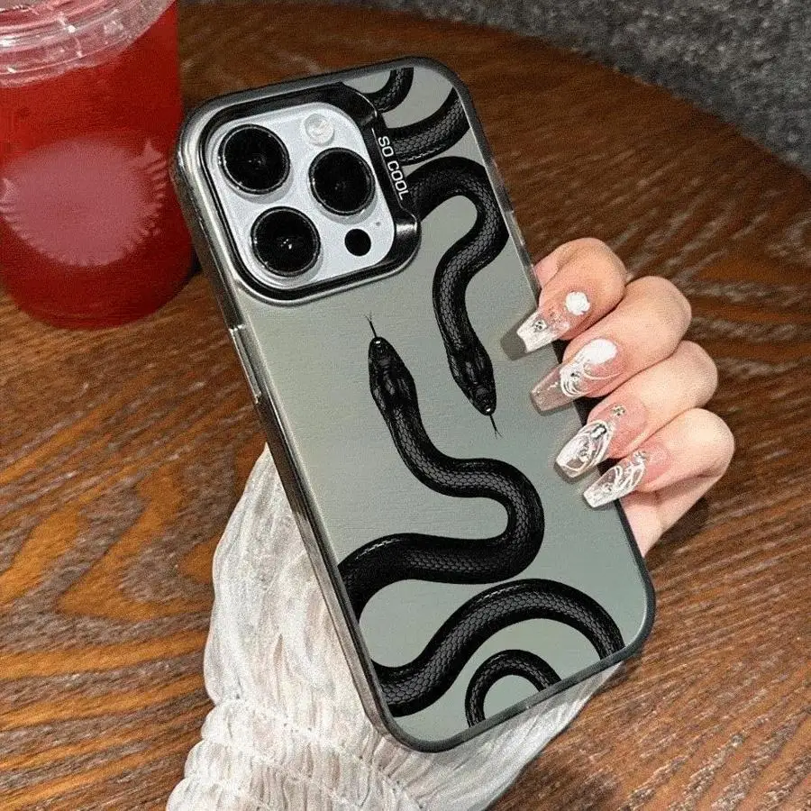 Чехол для телефона Snake Rose Skull Blvck Apple iPhone 16 11 13 15 12 14 Pro Max Plus Coque Cover