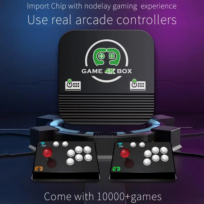 

X3 HD Wireless Arcade Game Console 30 Emulators Built-in 10000+ Games Double Joystick Gamepad 4K HD TV Video Turret Game Console