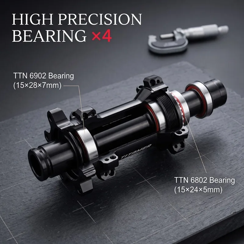 Фото Втулка для горного велосипеда TITGMER M310, 28 отверстий, с трещоткой 36T, Boost, для Shimano Sram HG XD Micro Spline, прямое крепление, 6 болтов, 28 отверстий. №4