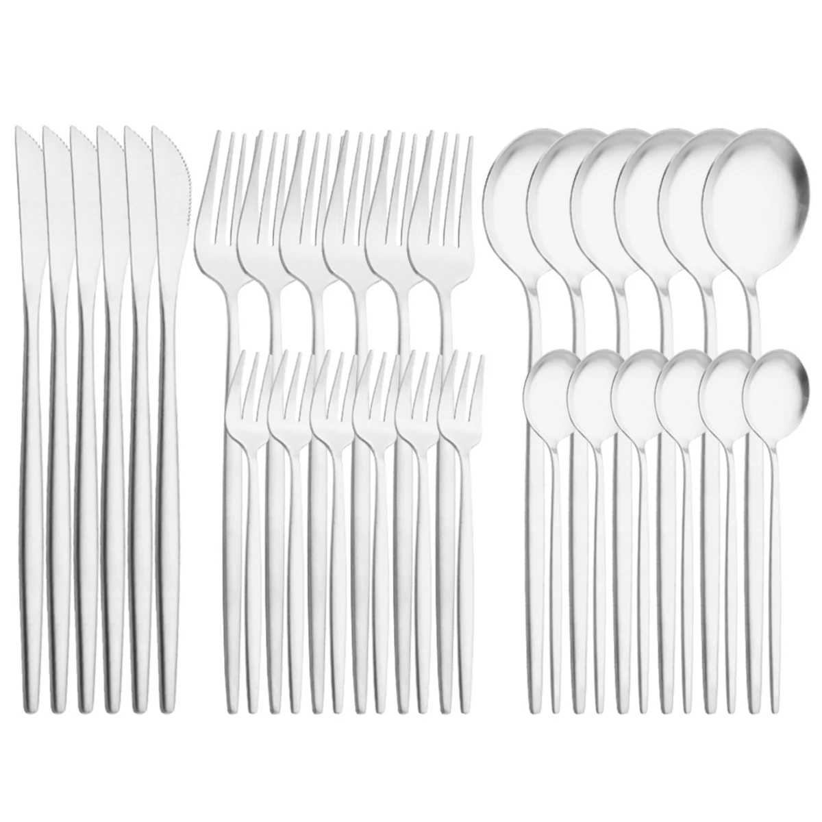 

Набор столовых приборов из нержавеющей стали 30 шт