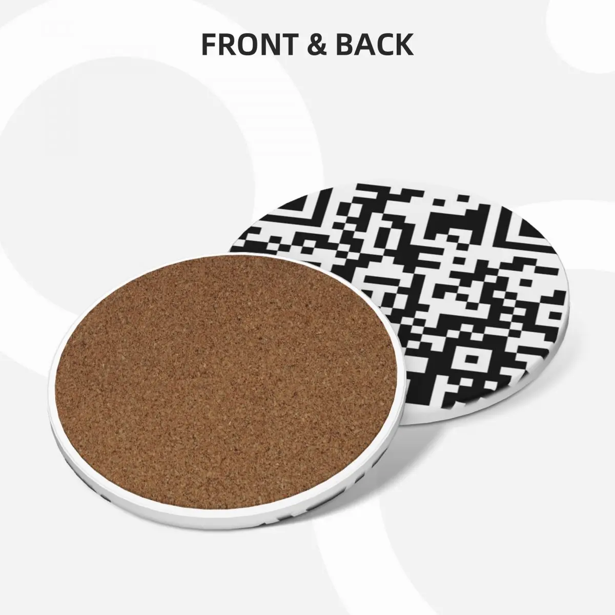 Керамические подставки Rickroll Sick Hara-Kiri Link с QR-кодом принадлежности для кухонного