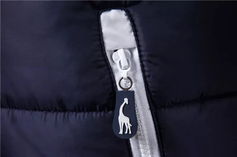 

New in New Giraffe Brand Winter Jacket Men Hoodied Vest Men Zipper Mens Jacket Sleeveless Casual Winter Waistcoat Men trapstar y