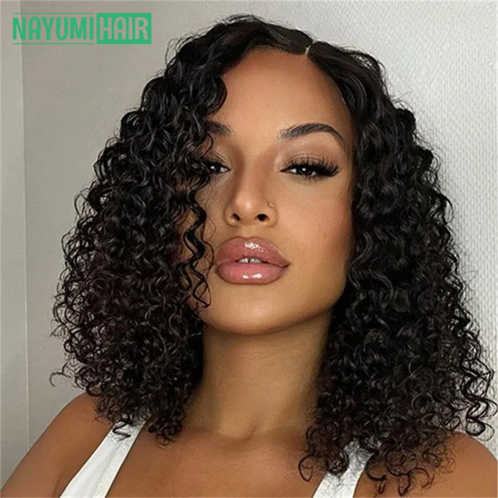 

Short Curly Bob Wig Wet And Wavy Water Wave Bob Wig 13x4 Front Human Hair Wigs For Women Pre Plucked Bleached Knots 4x4 Lace Wig