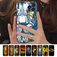 rasta lion reggae bob marleys phone case for iphone 14 11 12 13 mini pro xs max cover 6 7 8 plus x xr se 2020 funda shell