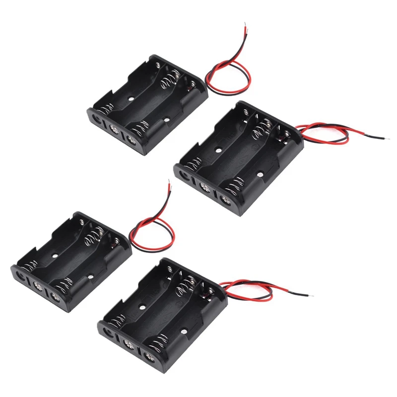 

4 шт., пластиковые держатели для аккумуляторов AA 3x1,5 в